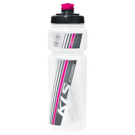 Велосипедная фляга Кellys Namib 0,7л. Для напитков без CO2 до 60*с. Вес 82г. Цвет: прозрачный/розовый