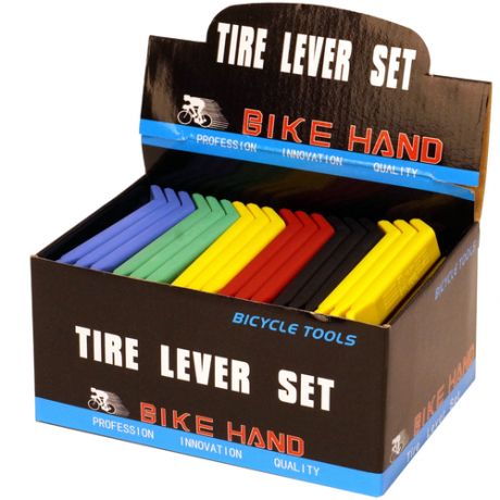 Монтажки пластиковые BikeHand YC-311-Box, 30х3 шт.в комплекте,цветные