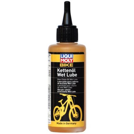 Велосипедная косметика для цепи, тросиков и пр. LIQUI MOLY Bike Kettenoil Wet Lube бесцветный 0.1 л