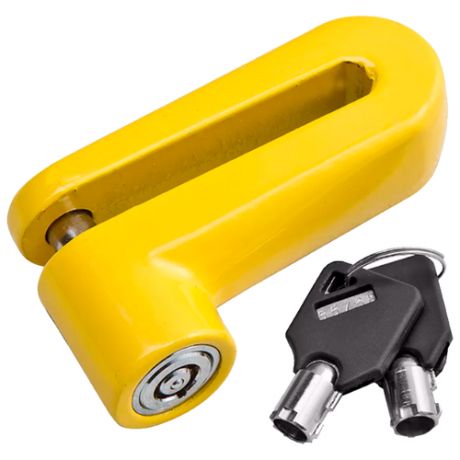 Аксессуар для велосипеда STELS 83211 Замок на дисковый тормоз противоугонный жёлтый (540025*LU049509)