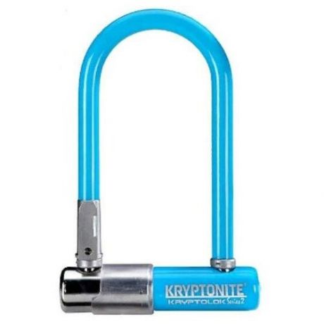 Замок Велосипедный Kryptonite Kryptolok Mini-7 W/Flex Frame-U Bracket Light Blue