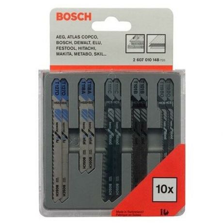 Набор пилок для электролобзика BOSCH 2607010148 10 шт.