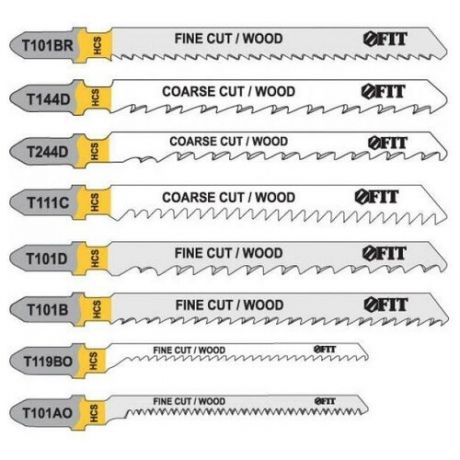 Набор полотен для электролобзика "Fit", 10 шт