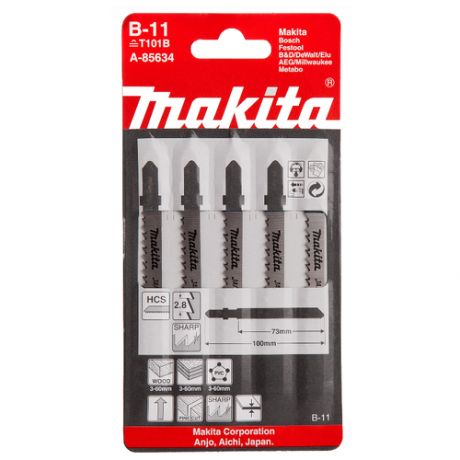 Набор пилок для электролобзика Makita A-85634 5 шт.