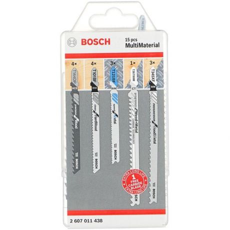 Набор пилок для электролобзика BOSCH 2607011438 15 шт.