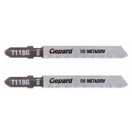 Пилка лобз. по металлу T118G (2 шт.) GEPARD (GP0608-19)