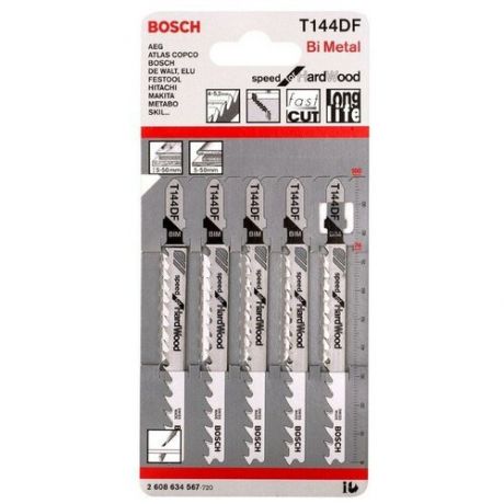 Набор пилок для электролобзика BOSCH 2608634567 5 шт.