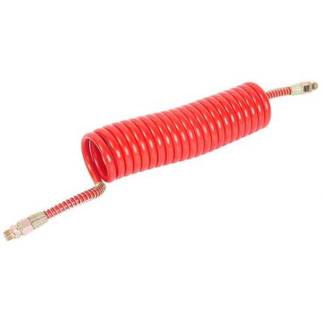 Шланг пневматический витой М16 L=5.5м (красный) стандарт AIR FLEX М16 L=5.5м (красный) (PE) R