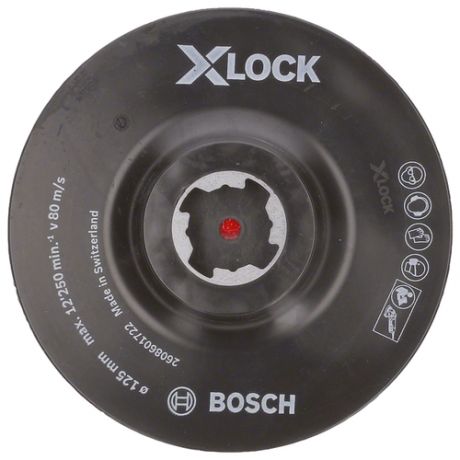 Тарелка для УШМ на липучке BOSCH X-Lock с липучкой 2608601722 125 мм 1 шт