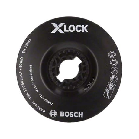 Опорная тарелка BOSCH с зажимом X-LOCK 125 мм мягкая