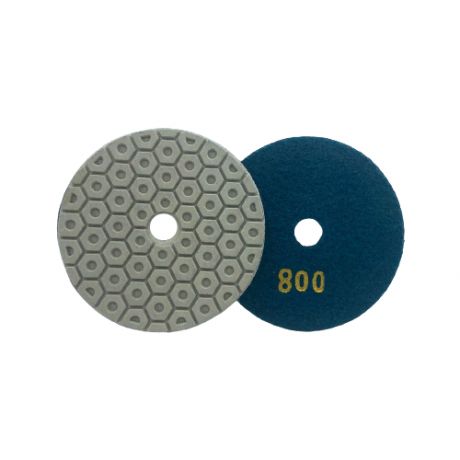 Алмазный гибкий диск (черепашка )для полировки камня "гайка" 7-шаговые D100мм №800