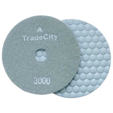 Алмазный гибкий шлифовальный круг TRADECITY Без водяного охлаждения Hexagon MR Pads 7- STEP 100D №3000