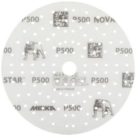 Абразив на пленочной основе Mirka NOVASTAR (Мирка), диаметр диска 150мм, 121 отв., зерно P150