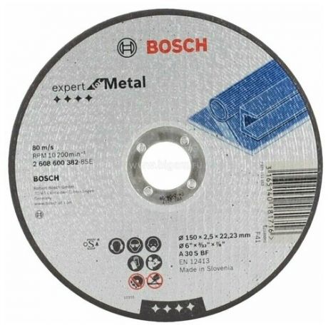 Прямой отрезной круг Bosch Expert for Metal 300x22.23x3.2 мм (2608600649)