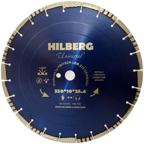 Диск алмазный отрезной Universal Laser (350х25.4 мм) Hilberg HM708