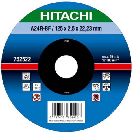 Круг отрезной Hitachi 752522