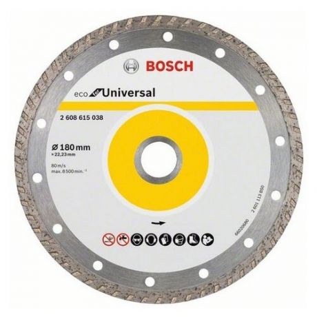 Алмазный диск BOSCH ECO Univ.Turbo 180-22,23