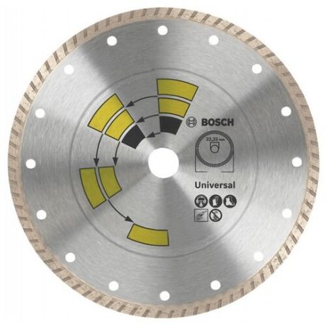 Алмазный диск универсальный Bosch DIY Turbo 230мм 2609256409