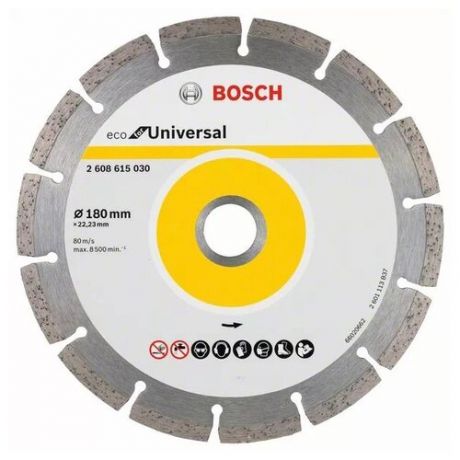 Круг алмазный Bosch Ф180 универсальный ECO 2608615030 .
