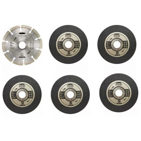 Набор отрезных дисков RYOBI RAK6AGD125, 125 мм 6 шт.