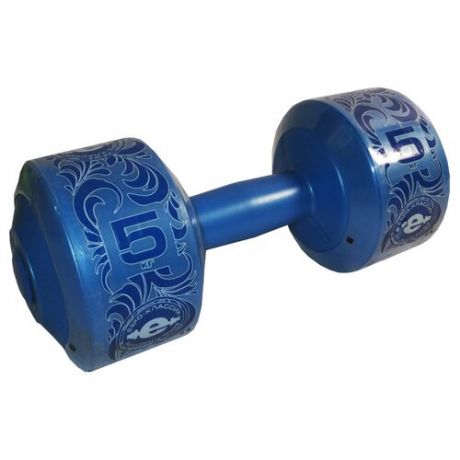 Гантель пластиковая EURO CLASSIC 5 кг (синий)