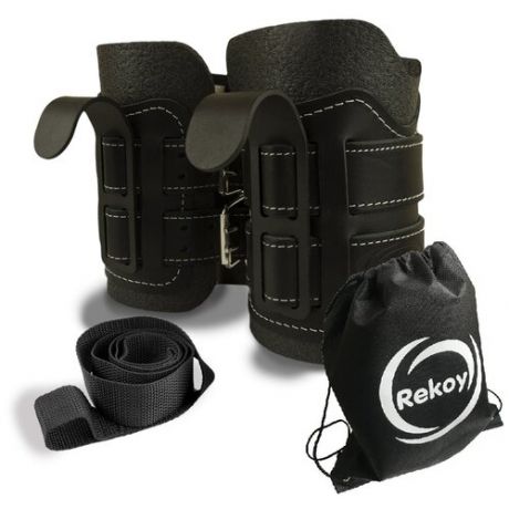 Гравитационные ботинки ReKoy F103N кожаные усиленные, лямка страховочная, рюкзак на шнурках