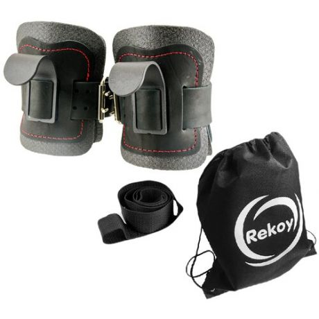 Гравитационные ботинки 2 шт. Rekoy F08 со страховочной лямкой и рюкзаком черный/белый