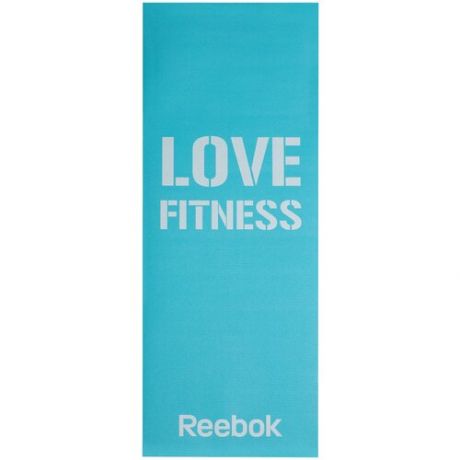 Коврик для йоги REEBOK Love RAMT-11024L, 173х61х0.4 см голубой