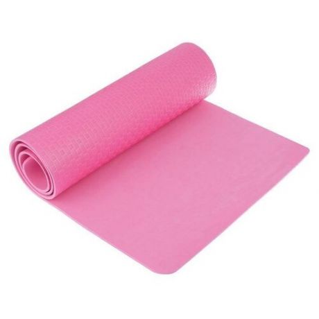 Коврик для йоги Sangh Yoga mat, 183х61х0.7 см розовый однотонный