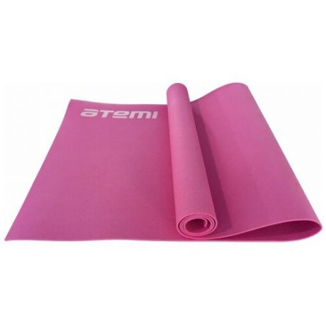 Коврик для йоги ATEMI AYM0256, 173х61х0.6 см розовый однотонный