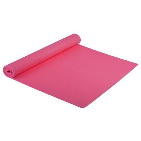 Коврик для йоги Sangh Yoga mat, 173х61х0.3 см розовый однотонный