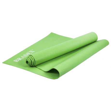 Коврик для йоги и фитнеса BRADEX , 190*61*0,4 см, зеленый (SF 0683)