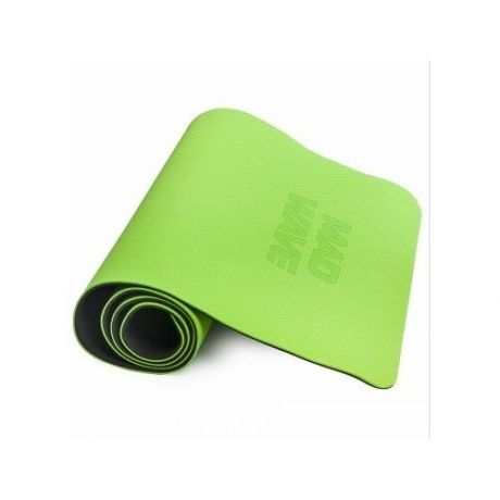 Аксессуары для фитнеса Yoga Mat TPE double layer, 183*61*0.6 cm, Green
