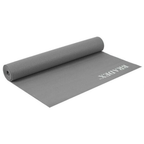 Коврик для йоги и фитнеса BRADEX , 183*61*0,5 см, серый (SF 0685)