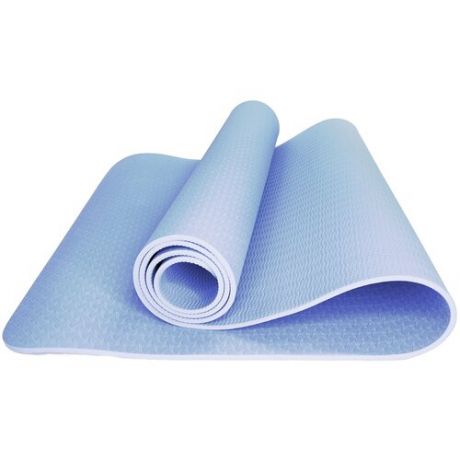 Коврик для йоги и фитнеса ZTOA YM-02 TPE 0,6 см, 183х61 см, голубой