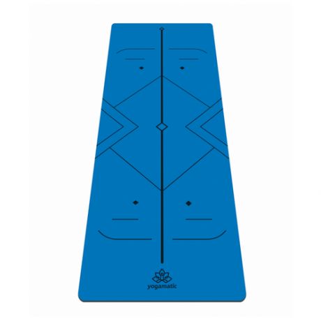 Коврик для йоги art YogaMatic Atman, 185х68х0.4 см blue узор