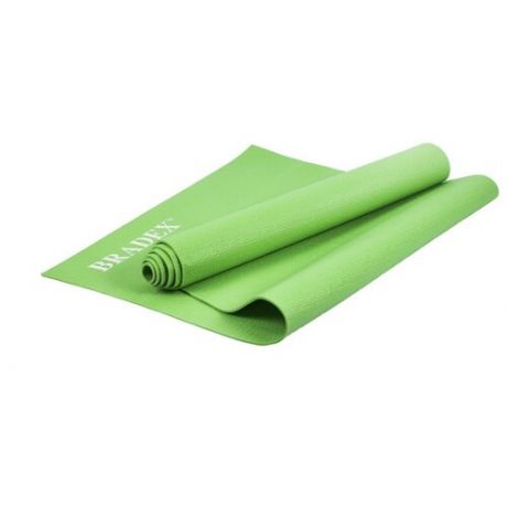 Коврик для йоги и фитнеса BRADEX , 173*61*0,4 см, зеленый (SF 0681)