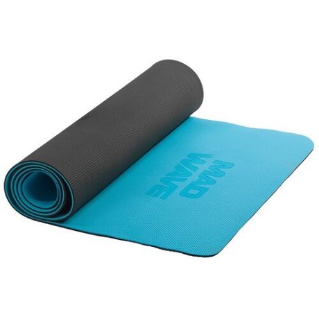 Аксессуары для фитнеса Yoga Mat TPE double layer, 183*61*0.6 cm, Azure