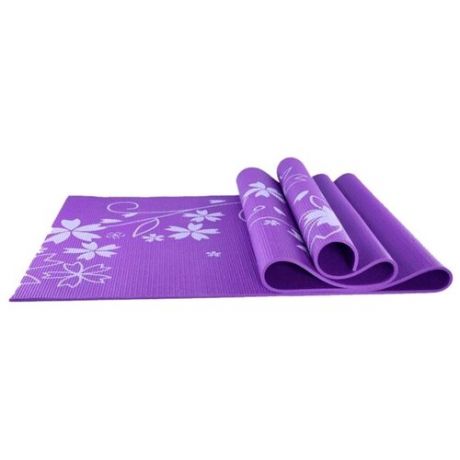Коврик для йоги и фитнеса Z-SPORTS с принтом, 173*61*0.4см, фиолетовый (BB8300)
