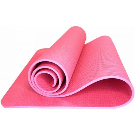 Коврик для йоги и фитнеса ZTOA YM-02 TPE 0,8 см, 183х61 см, розовый
