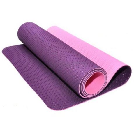 Коврик для йоги и фитнеса: TJD-FO066 (Фиолетово-розовый - Ф+Р)