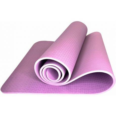 Коврик для йоги и фитнеса ZTOA YM-02 TPE 0,8 см, 183х61 см, фиолетовый