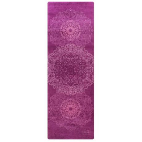 Yoga Club Коврик для йоги Mandala 183*61*0,1-0,3 см из микрофибры и каучука (183 см / 3 мм)