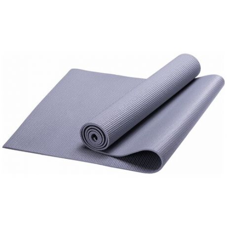 HKEM112-08-GREY Коврик для йоги, PVC, 173x61x0,8 см (серый)