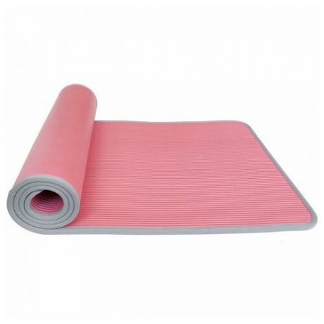 Коврик для йоги NBR прошитый, повышенная плотность 1830x580x10мм, розовый