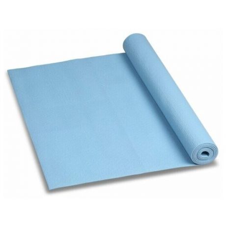 Коврик для йоги Indigo YG03, 173х61х0.3 см голубой однотонный