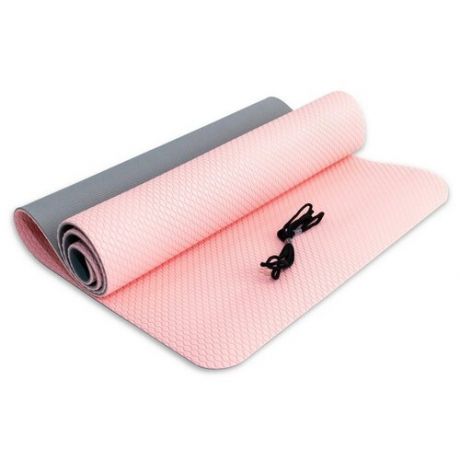 Коврик для йоги Iron Master IRBL17107-P, 173х61х0.6 см розовый однотонный