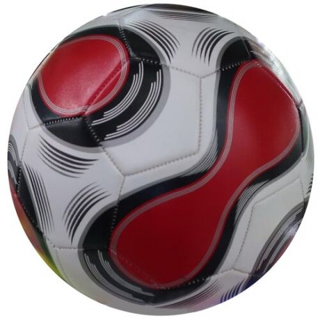 Футбольный мяч Рыжий кот AN01118 белый/красный 5