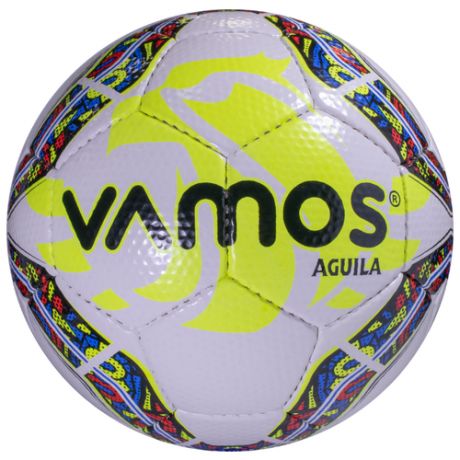 Мяч футбольный Vamos AGUILA, 5 размер, белый, синий
