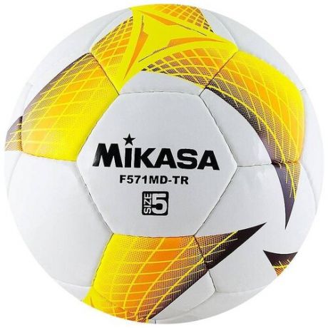 Футбольный мяч Mikasa F571MD-TR белый/желтый/зеленый 5